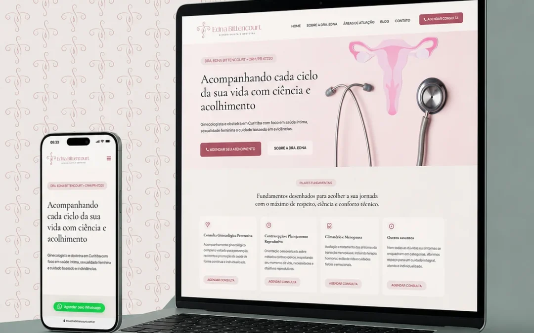 Novo site da Dra. Edna Bittencourt: mais praticidade para cuidar da sua saúde íntima